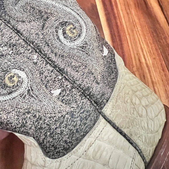 El General 7 RARE Alligator Western Cowboy Boots Pointed Toe - Picture 6 of 10